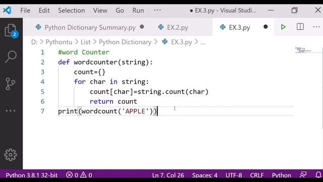 Word Counter : Python Dictionary смотреть онлайн