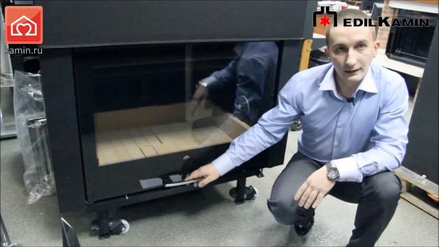 Видеообзор. Каминная топка с водяным контуром AQUAMAXI 28 (EDILKAMIN) смотреть онлайн