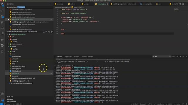 Intermediate Modern Node and Express Part 9 - Security and Bcrypt смотреть онлайн