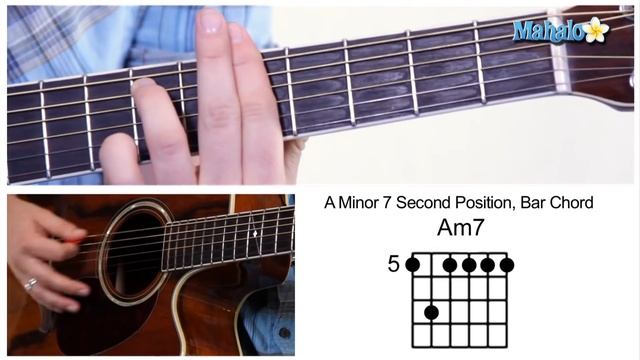 How to Play an A Minor 7 (Am7) Bar Chord on Guitar (5th Fret смотреть онлайн