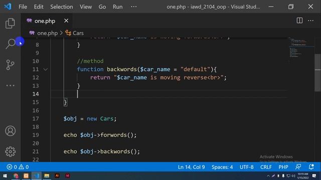 Class 1 - PHP OOP structure and concept смотреть онлайн