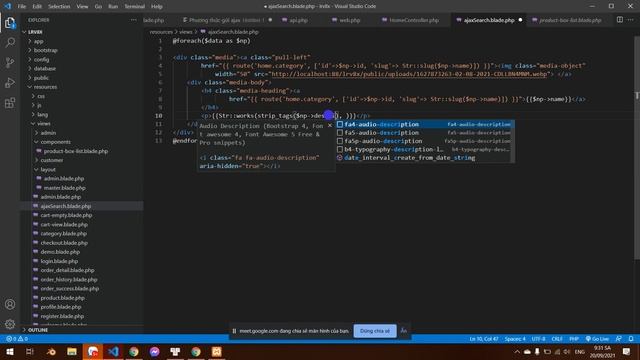 Laravel - jQuery ajax search phần 3 смотреть онлайн