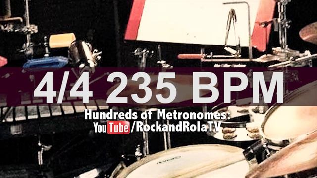 🔴 235 BPM Pop Percusion Metronome смотреть онлайн
