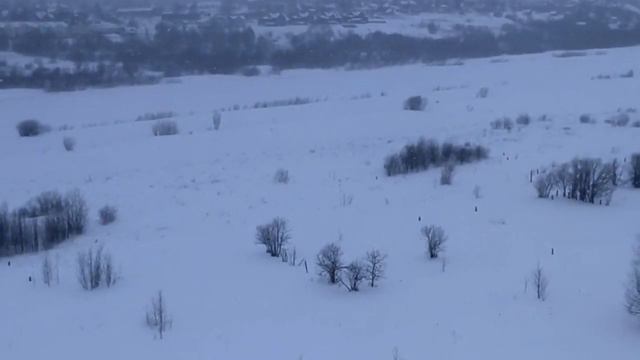 Зимний Сыктывкар c высоты птичьего полета смотреть онлайн