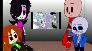 реакция персонажей андертейл на хоррортейл часть 11