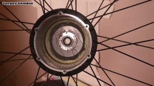 Мотор-колесо Mxus XF15 внутри спустя 2500 км.