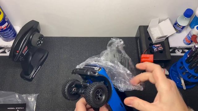 Unbox Traxxas TRX-4M 1/18 Ford Bronco Crawler Blå RTR.