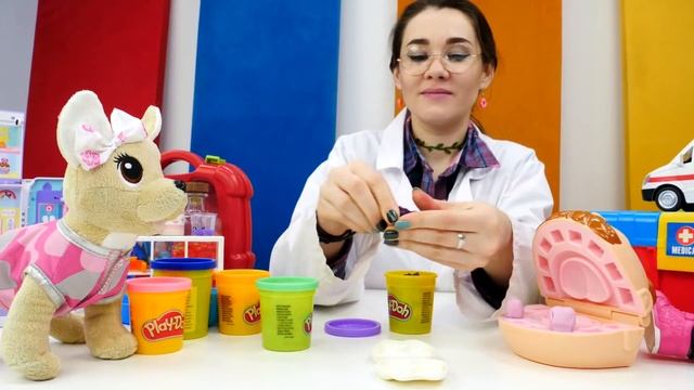 Эмили идет к Стоматологу! Игры для детей с Плей До и Беби Бон - Как мама смотреть онлайн