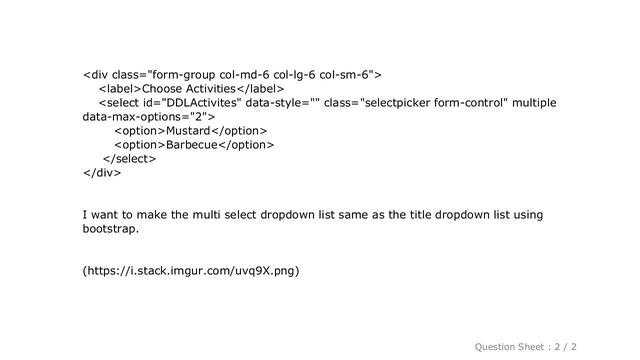HTML : Change the style of Dropdown multi select list in Bootstrap смотреть онлайн