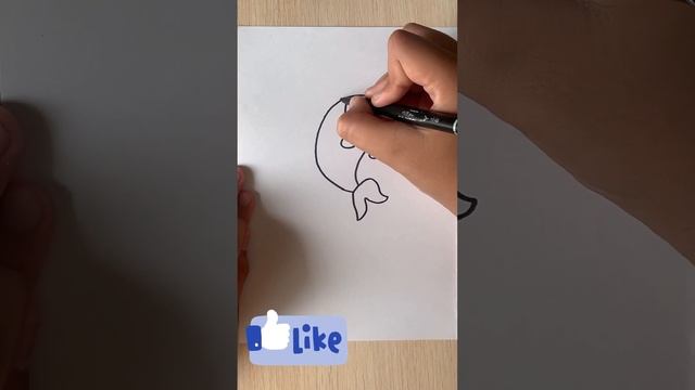 Как нарисовать красивую рыбку…How to draw a beautiful fish #howtodraw #drawing #fish #рыба смотреть онлайн