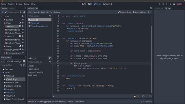 A* Pathfinding in Godot 3D (Godot A* 3D Tutorial #1) смотреть онлайн