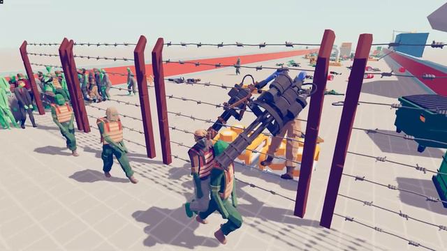 Zombie 100 Units vs Army Soldier - Totally Accurate Battle Simulator TABS смотреть онлайн
