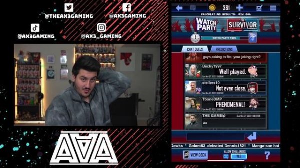 WWE SUPERCARD | WATCH PARTY CHAT DUELS ARE IMPOSSIBLE!