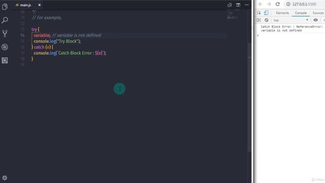 12 Exception Handling in JavaScript смотреть онлайн