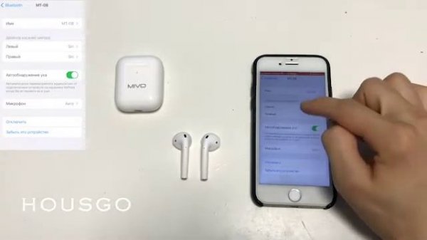 Беспроводные наушники mivo MT-08 Bluetooth 5.1