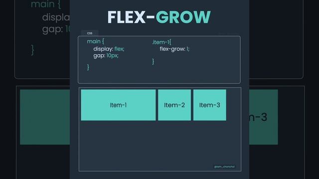 Learn Flexbox flex-grow in 19 seconds смотреть онлайн