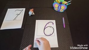 Учимся писать цифру 6