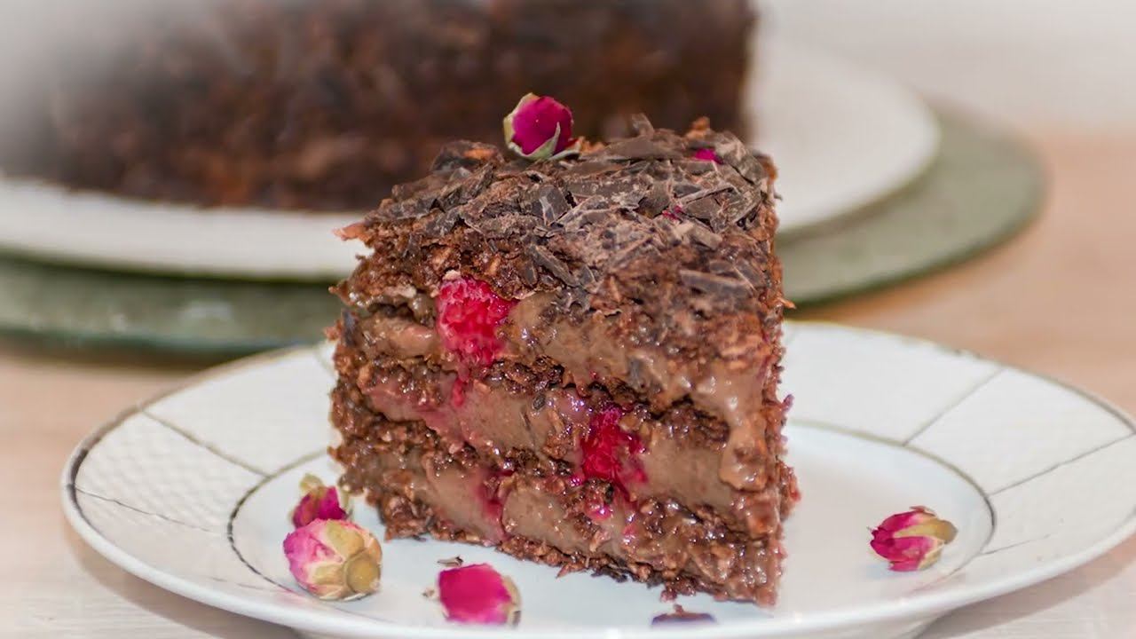 Шоколадно-кокосовый торт с малиной без глютена и лактозы | Насыщенный шоколадный вкус | ВАММОЖНО