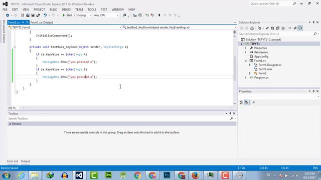066 - How To Detect When Any Key Pressed in C# (KeyDown Event Handler) смотреть онлайн