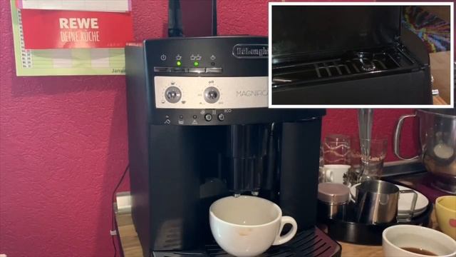 How to adjust your coffee mill Delonghi super-automatic espresso coffee machine ESAM 3000 Magnifica смотреть онлайн