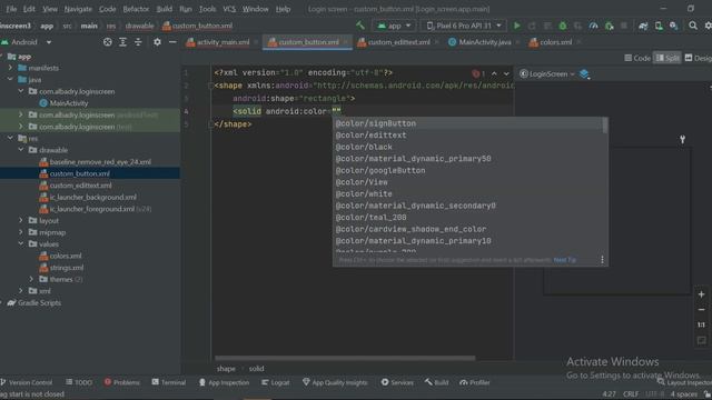 How to create Login screen in Android Studio | Material UI Design смотреть онлайн