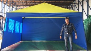 Сборка разборка торговой палатки полуавтомата 3х4