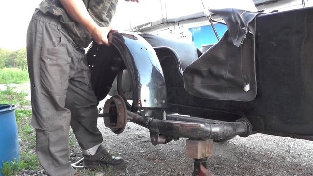 Урал. Покраска крыльев с балончика