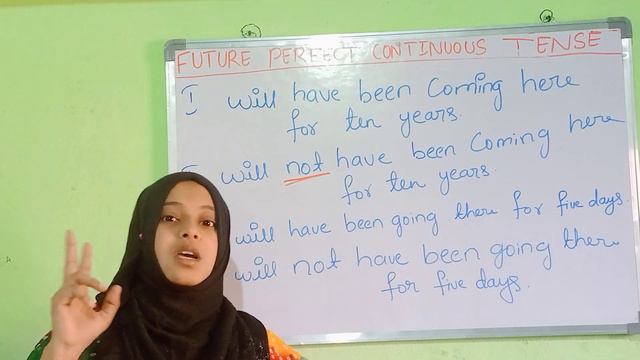 TENSES video 24.Future perfect continuous tense.. positive and negative statements... смотреть онлайн