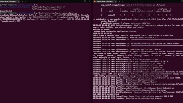 Twitter Real-time Data Pipeline Demonstration Video - GitHub | Twitter API | Kafka | Spark Streamin смотреть онлайн
