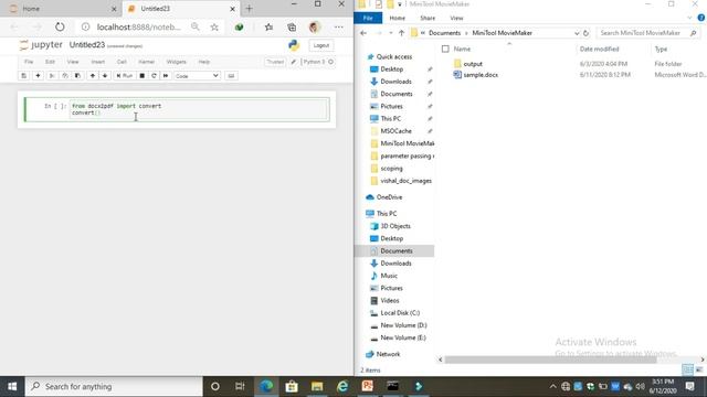 CONVERT DOC FILE (OR WORD FILE) TO PDF FILE USING PYTHON смотреть онлайн