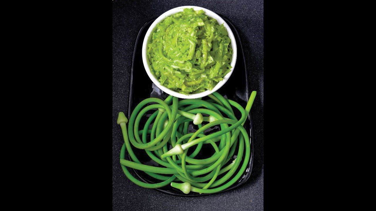 Стрелки от чеснока не выбрасываю, а делаю вкуснейшию закуску! смотреть онлайн