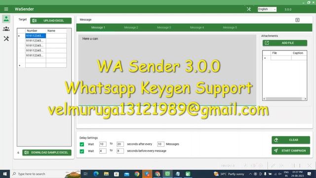 WASender Latest (3.0.0) | WhatsApp Marketing Tool WA SENDER | Free Activation Key смотреть онлайн