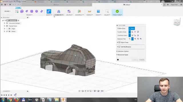 Создание модели транспортного средства с помощью программы Fusion 360. 2 часть