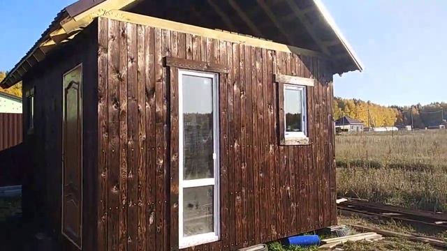Бюджетный сарай из обожженного дерева(2). смотреть онлайн