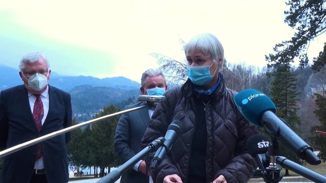 Podpis sporazuma o skupnem upravljanju Blejskega jezera смотреть онлайн