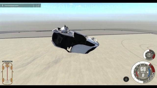 BeamNG drive - can the Hirochi SBR4 jump over the "gridmap" test terrain? смотреть онлайн