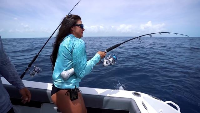 Florida Keys Reef Fishing Mutton Snapper & Grouper! смотреть онлайн