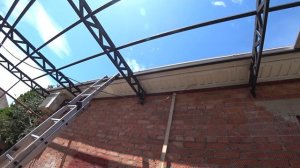 Навес над мастерской монтаж обрешётки поликарбоната профнастила