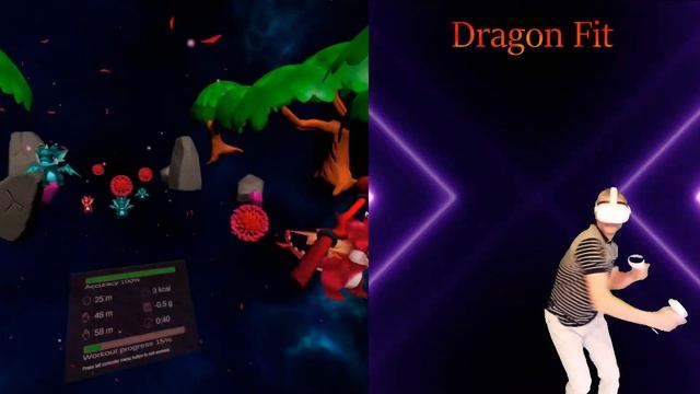 Dragon Fit - free rhythm-based VR fitness game on Oculus Quest смотреть онлайн