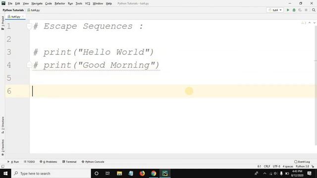 Escape Sequences in Python #3 | Python Tutorials for Absolute Beginners смотреть онлайн