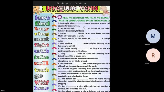 Teacher Jimena´s Class on Past Simple Tense смотреть онлайн