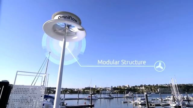 Вертикальный ветрогенератор в работе Omniflow смотреть онлайн