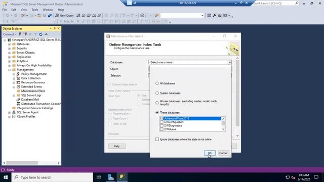 Plan de Mantenimiento SQL Server - Organizacion y reconstruccion de Indices смотреть онлайн