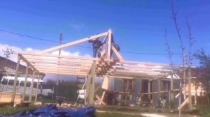 Каркасный гараж из osb за неделю вдвоём #каркасноестроительство  #а108 #лидино #гараж #обучение