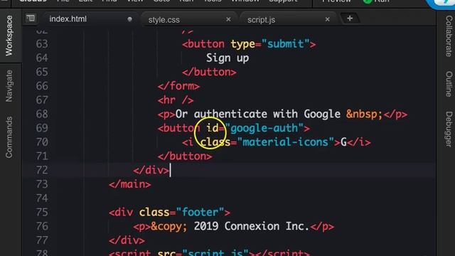 Connection App - Part XIII Firebase Client Side Authentication with Google смотреть онлайн