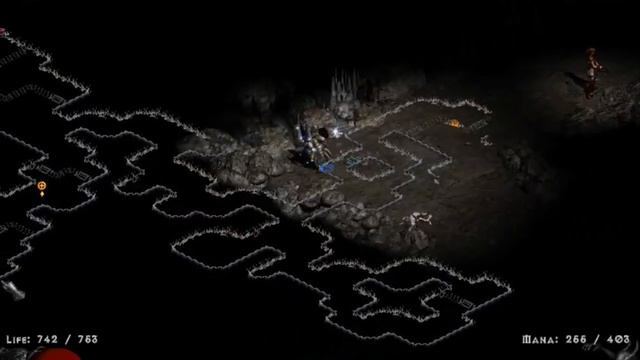 Diablo 2 Lod 1.13 + PlugY - Sorceress Shiver+Chilling Armor gameplay (Act 1 Hell) смотреть онлайн