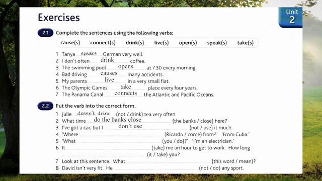 English Grammar In Use - Unit 2 - Present Simple смотреть онлайн