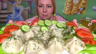 МУКБАНГ ХИНКАЛИ магазинные Еда на камеру. смотреть онлайн