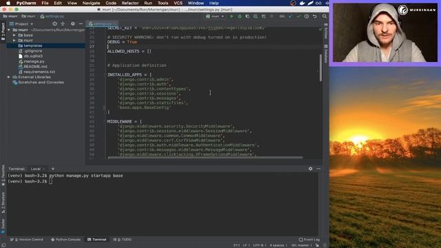 Социальная сеть на Django 2. Как участвовать в open source? Как отобразить HTML страницу? смотреть онлайн