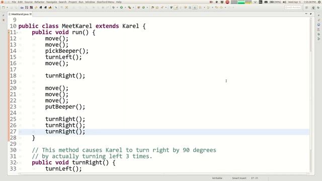 02 Marty Stepp CS 106A Programming Methodology Spring 2017 Programming with Karel смотреть онлайн
